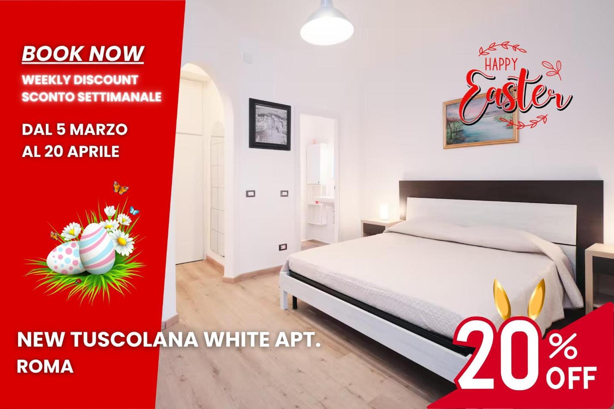 Apartamento New Tuscolana White - Moderno Monolocale Roma